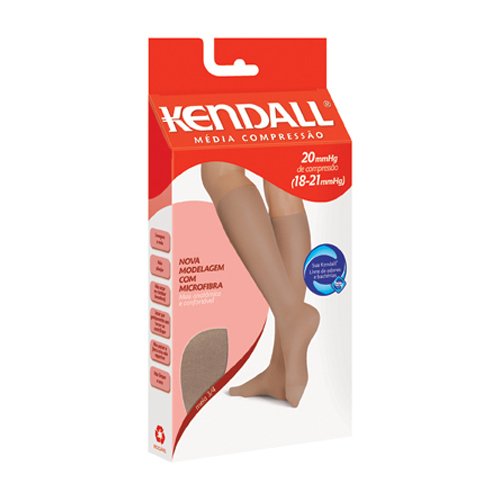 Meia Curta 3/4 Média Compressão Kendall Gg Mel Ref 1677