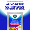 CHÁ PARA GRIPE VICK PYRENA SABOR MAÇÃ E CANELA 5G