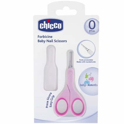 TESOURA PARA UNHAS CHICCO ROSA
