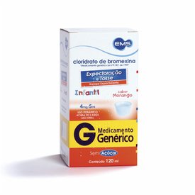CLORIDRATO BROMEXINA XAROPE PEDIÁTRICO 120ML EMS GENÉRICO L