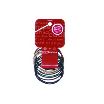 ELÁSTICO PARA CABELO RICCA 2MM R/890 COM 10 UNIDADES