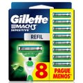 CARGA PARA APARELHO DE BARBEAR GILLETTE MACH3 SENSITIVE COM ALOE 8 UNIDADES