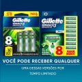 CARGA PARA APARELHO DE BARBEAR GILLETTE MACH3 SENSITIVE COM ALOE 8 UNIDADES
