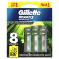 CARGA PARA APARELHO DE BARBEAR GILLETTE MACH3 SENSITIVE LEVE 8 PAGUE 6