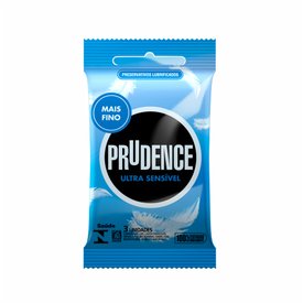 PRESERVATIVO PRUDENCE ULTRA SENSÍVEL COM 3 UNIDADES