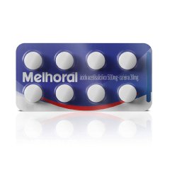 Analgésico Melhoral 500mg + 30mg 8 Comprimidos