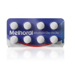 Analgésico Melhoral 500mg + 30mg 8 Comprimidos