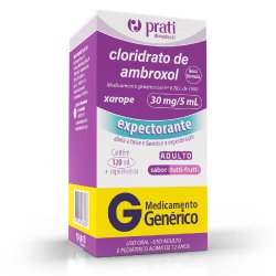 Cloridrato Ambroxol Adulto 6mg 120ml Prati Donaduzzi Genérico
