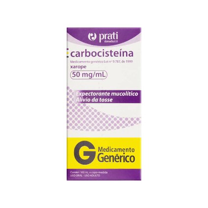 CARBOCISTEINA 50MG/ML 100ML PRATI DONADUZZI GENÉRICO