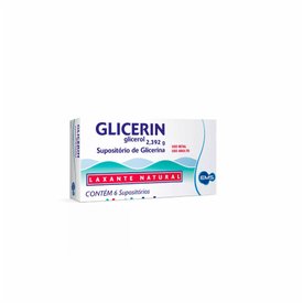 GLICERIN ADULTO 6 SUPOSITÓRIOS