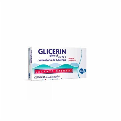 GLICERIN ADULTO 6 SUPOSITÓRIOS