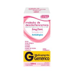 Maleato Dexclorfeniramina 0,4mg/ml 100ml Teuto Genérico
