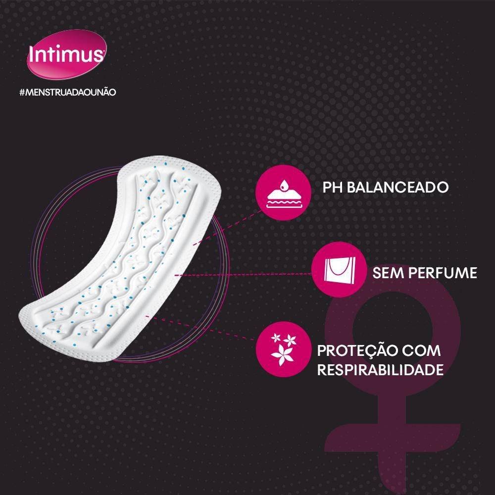 PROTETOR DIÁRIO INTIMUS CUIDADO DIÁRIO SEM PERFUME COM 40 UNIDADES PROMOCIONAL