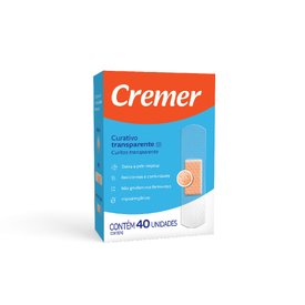 CURATIVO CREMER CARE TRANSPARENTE COM 40 UNIDADES