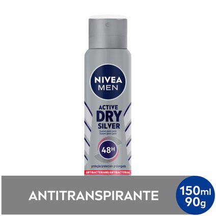 DESODORANTE ANTITRANSPIRANTE NIVEA MEN AEROSSOL SILVER PROTECT 150ML