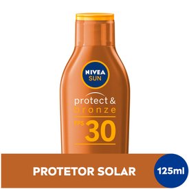 PROTETOR SOLAR NIVEA SUN PROTECT & BRONZE FPS 30 125ML