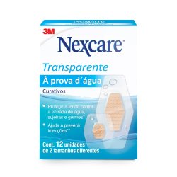 Curativos Nexcare À Prova D'agua Sortidos Com 12 Unidades