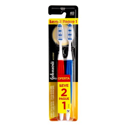 ESCOVA DENTAL JJ REACH ACCESS MÉDIA LEVE 2 PAGUE 1