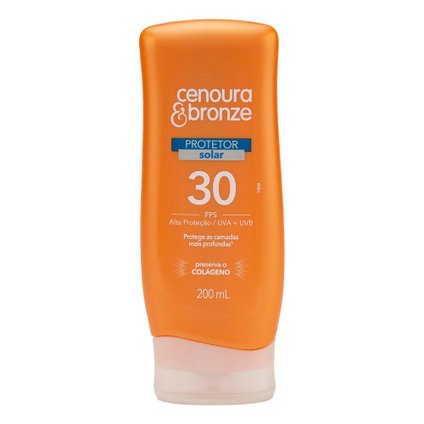 PROTETOR SOLAR FPS 30 CENOURA E BRONZE 200ML