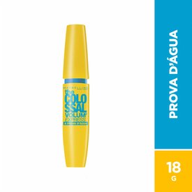 MÁSCARA DE CÍLIOS MAYBELLINE THE COLOSSAL VOLUM' EXPRESS À PROVA D'ÁGUA PRETO 9,2ML