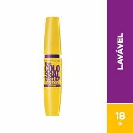 MÁSCARA DE CÍLIOS MAYBELLINE THE COLOSSAL VOLUM' EXPRESS LAVÁVEL PRETO  9,2ML
