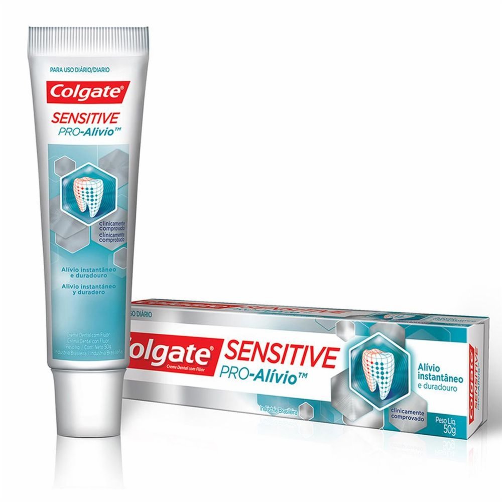 Creme Dental Para Dentes Sensíveis Colgate Sensitive Pro Alívio 50g ...