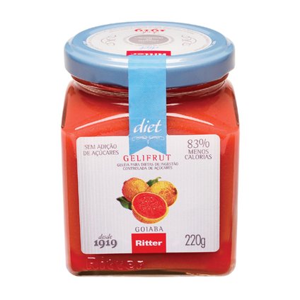 GELÉIA RITTER ZERO ADIÇÃO DE AÇÚCAR GOIABA 260G