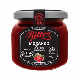 GELÉIA RITTER ZERO ADIÇÃO DE AÇÚCAR MORANGO 260G