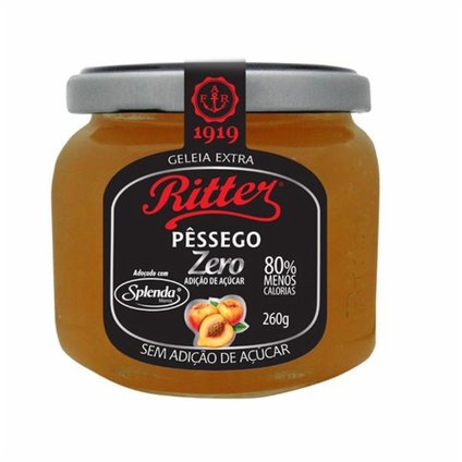 GELÉIA RITTER ZERO ADIÇÃO DE AÇÚCAR PÊSSEGO 260G