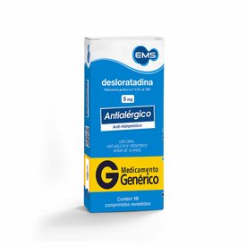 DESLORATADINA 5MG 10 COMPRIMIDOS REVESTIDOS EMS GENÉRICO