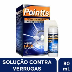 Pointts Anti Verrugas Com 12 Aplicações 80ml