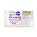 LENÇOS DE LIMPEZA DEMAQUILANTES NIVEA 3 EM 1 AÇÃO HIDRATANTE 25 UNIDADES