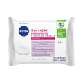 Kit Nivea Lenços De Limpeza Demaquilantes 3 Em 1 Ação Hidratante 25 Unidades + Lenços De Limpeza Demaquilantes 3 Em 1 Ação Refrescante 25 Unidades