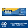 TOALHAS UMEDECIDAS BIGFRAL COM 40 UNIDADES