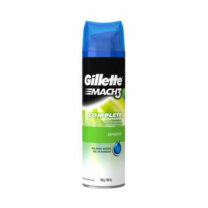 GEL BARBA GILLETTE MACH3 PELE SENSÍVEL 198G