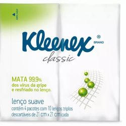 Lenços De Papel Kleenex Proteção Bolso 4x10