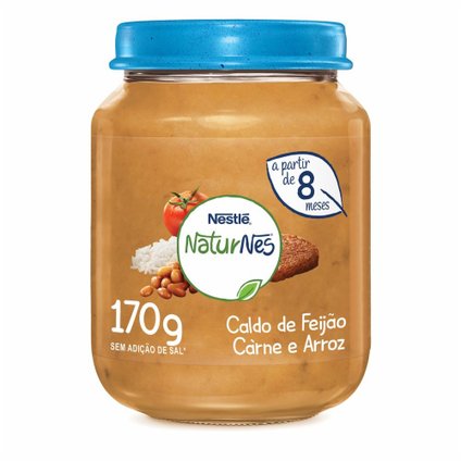 PAPINHA NESTLÉ NATURNES CALDO DE FEIJÃO, CARNE  ARROZ 170G