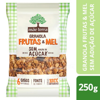GRANOLA DE FRUTAS  MEL MÃE TERRA 250G
