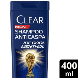 SHAMPOO ANTICASPA CLEAR MEN ICE COOL MENTHOL 400ML