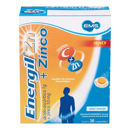ENERGIL ZINCO 1G+10MG 30 COMPRIMIDOS EFERVESCENTES