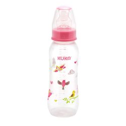 Mamadeira Natural Kuka Rosa Com Bico Ortodôntico N2 250ml