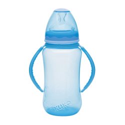 Mamadeira Kuka Aquarela Bico Ortodôntido 330ml Azul 1401