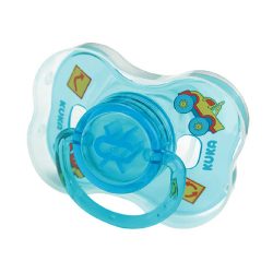Chupeta Kuka Decorada C/argola Bico Silicone N2 Azul 2281