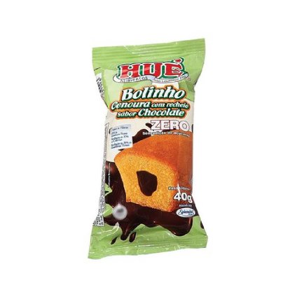 BOLINHO HUÉ CENOURA RECHEADO COM CHOCOLATE 40G