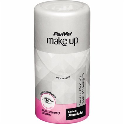 HASTES FLEXÍVEIS PARA MAQUIAGEM PANVEL MAKE UP COM 30 UNIDADES