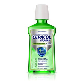 ENXAGUANTE BUCAL CEPACOL EXPERT MENTA PROTECT COM FLÚOR 250ML