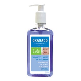 SABONETE DE GLICERINA LÍQUIDO GRANADO BEBÊ LAVANDA 250ML