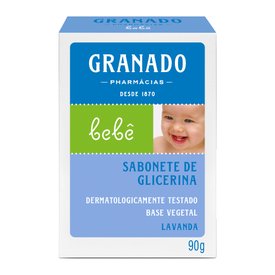 SABONETE DE GLICERINA EM BARRA GRANADO BEBÊ LAVANDA 90G