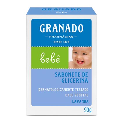 SABONETE GLICERINADO GRANADO BEBÊ LAVANDA 90G