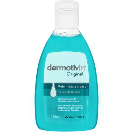 SABONETE LÍQUIDO GALDERMA DERMOTIVIN ORIGINAL 120ML